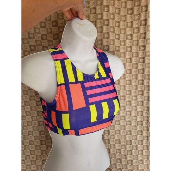 Girls Spirit Cheer Sports Bra Crop Top Multi Color Large New clearance - Picture 8 of 10